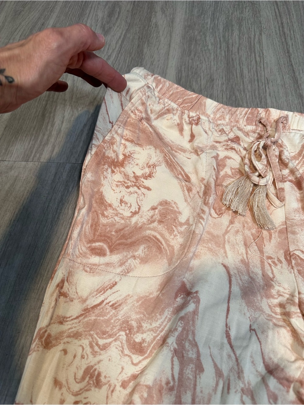 Soma Cool Nights PJ Pajama Pants Sz S pink and cream - Picture 4 of 5